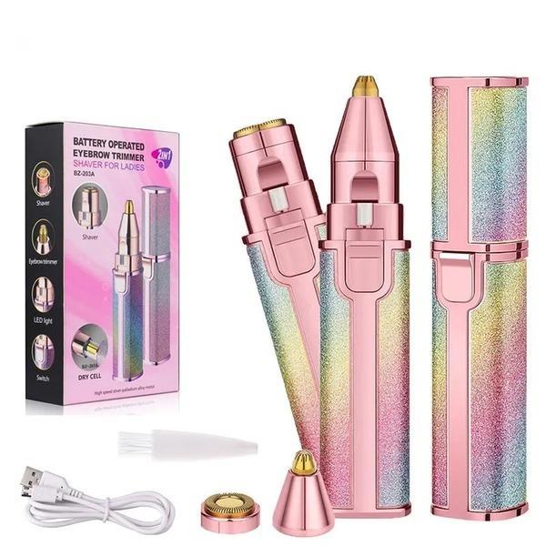 : Rechargeable Waterproof Facial Hair Removal Pen for Women - Easy-To-Clean Design