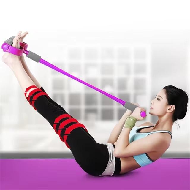 Portable Lightweight Purple Fitness Pull Rope - Durable Resistance Bands for Home Workouts